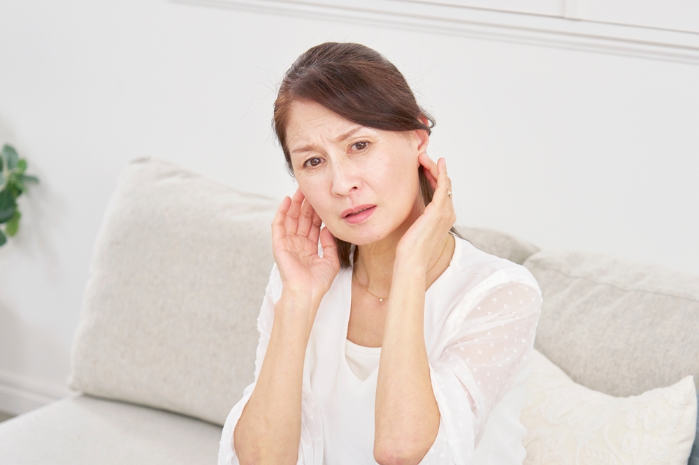 Lady with sudden hearing loss.